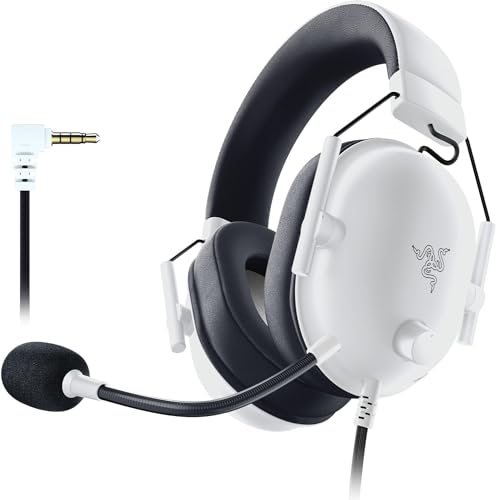 Razer BlackShark V2 X Auriculares para jogos com cabo multiplataparama (diâmetros de 50 mm, microfone cardioide HyperClear, leveza e conforto, compatibilidade multiplataparama) Mercury