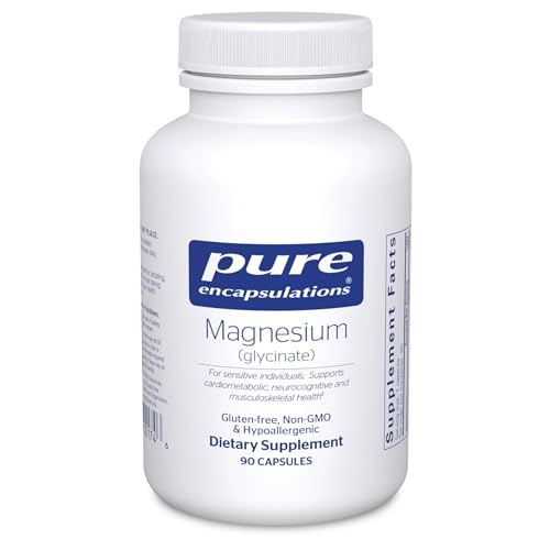 PURE ENCAPSULATIONS Magnésio | Ajuda à Sintese de energia, manter uma função muscular e equilíbrio eletrolítico | 90 cápsulas vegetais
