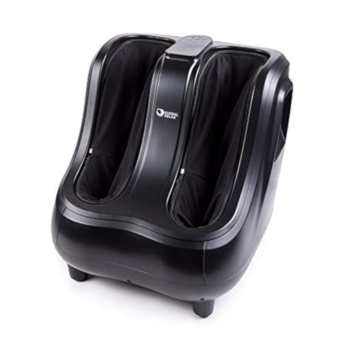 GLOBAL RELAX® | VITALZEN PRO Massajador para pés e pernas, preto I massagem por terapia com compressão I calor, ajuda ao relaxamento, alívio nos pés, tornozelos e gémeos
