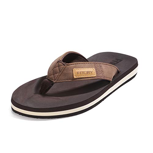 FITORY Chinelos de homem para a praia sapatos planos de verão para piscina casual tamanho 39-48 UE