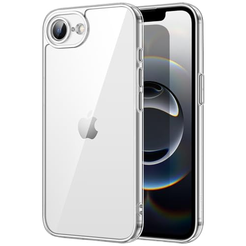 JETech Capa para iPhone 16e 6,1 polegadas 2025, capa anti-amarelo anti-choques, anti-riscos suporte transparente (transparente)