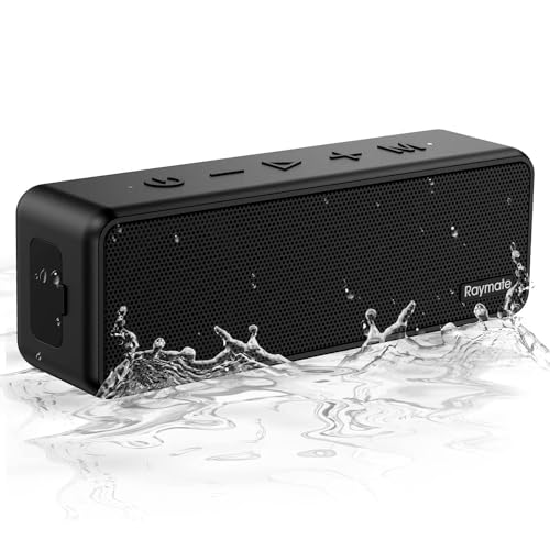 Raymate Altifalante Bluetooth potente de 20 W, som estéreo Hi-Fi, BT 5.0 portátil impermeável IPX7, TWS, bateria de 15 H, altifalantes musicais ideais para casa, ar livre e viagens