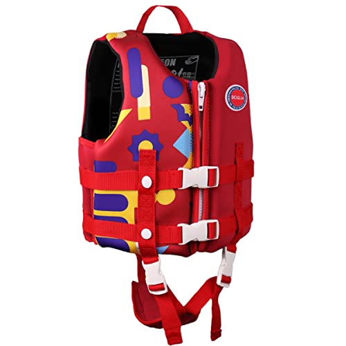 Boglia Colete de natação para crianças, casaco flutuante para bebés, flutuador para piscina com correia de segurança ajustável, flutuadores para idades de 1 a 9 anos / 22 a 50 kg …