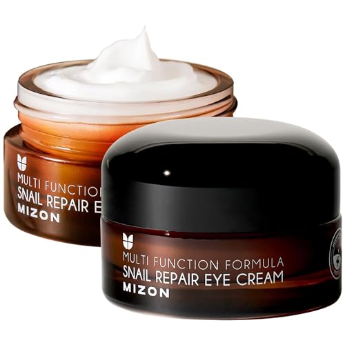 [Mizon] Creme reparador para os olhos com extrato de baba de caracóis (25 ml) tratamento de olheiras, rugas e pés de galinha, antienvelhecimento, hidratante (Snail repair eye cream)