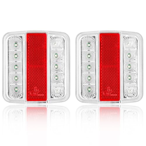 ETUKER 2 x piloto traseiro LED reboque LED 12 V conjunto de luzes traseiras caravana van impermeável ECE R10 EMC homologados
