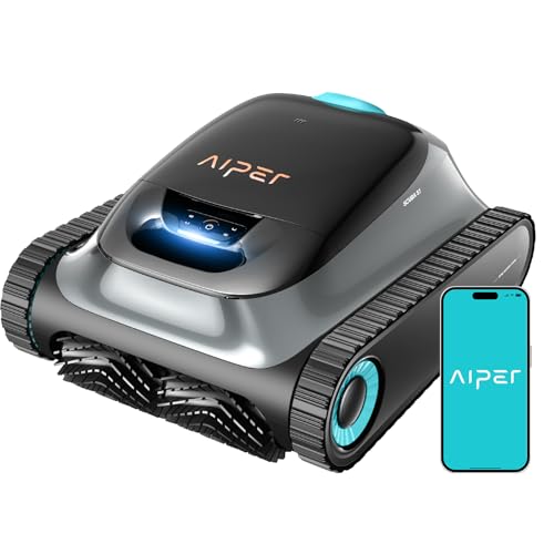 (2025 melhorado) Aiper Scuba S1 Robot piscina limpa fundos e paredes, linha de flutuação, bateria de 180 minutos, filtragem ultrafina, navegação inteligente, com App