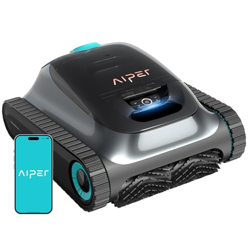 AIPER Scuba S1 2025 Robot Piscina limpa-fundos e paredes, aspirador de piscina com fundo com bateria melhorada de 180 min, filtro ultra fina aplicação e OTA, para piscinas até 150 m²