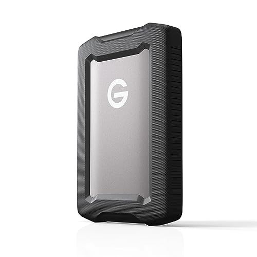 SanDisk Professional 2TB G-Drive ArmorATD, Dust, Drop, Shock and Water Resistant, portátil Rugged externo HDD, até 130 MB/s, USB-C (5 Gbps), USB 3,2 Gen 1, Thunderbolt 3