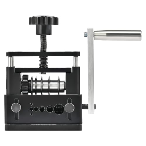 CREWORKS Máquina manual para descascar cabos, máquina de descascar cabos com 6 canais e 5 lâminas, máquina de descascar cabos para reciclagem de cabos de cobre de 3,4 5 7 10 12 17 mm