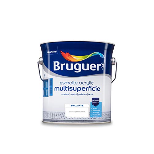 Bruguer Acrílico multisuperfície esmalte de água brilhante branco permanente 4 L