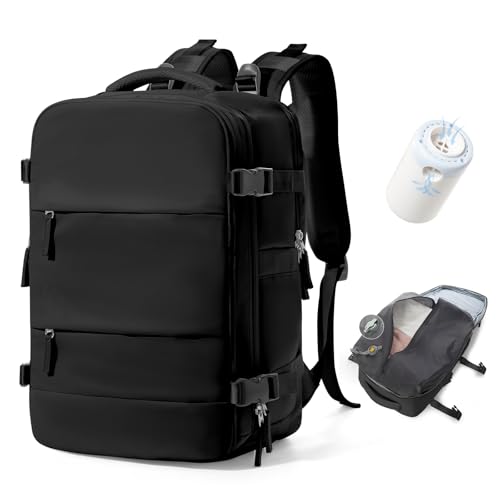 BJLFS Mochila viagem cabine avião 40 x 20 x 25 mulher mochila a vácuo Ryanair mala bagagem de mão 40 x 20 x 25 Ryanair mala de viagem homem malas de viagem cabine mochila portátil 14 polegadas para