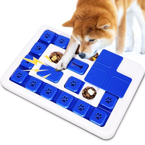 Blanlody Brinquedo interativo cão brinquedo cão interativo para tedioso jogos interativos para cães aumentar o Ci jogo inteligência cães adequado para qualquer raça puzzle cães de presente