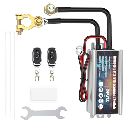 IMAYCC Inteligente desconectador de bateria de carro, desconectador de bateria, bateria curta de 12 V carro, interruptor de desconexão automática para trator, barco, campismo, camião, moto, barco.