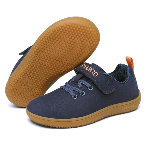 SAGUARO Sapatilhas desportivas para meninos e meninas, Barefoot Sneakers leves flexíveis com Wide Toe Box, 25-36 UE