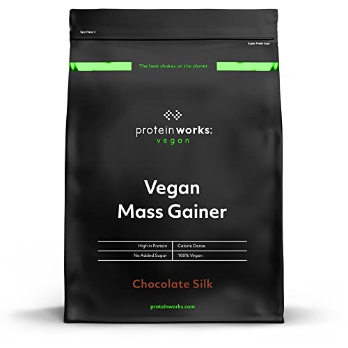 THE PROTEIN WORKS Vegan Mass Gainer | 100% à base de plantas | alto em calorias para o aumento de massa, chocolate macio | 2 kg