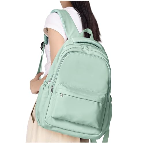HYC00 Mochilas escolares adolescente mochila para escola menina, leve pack casual malas mochila colégio universidade mochila mulher impermeável mochila portátil 14 polegadas Daypack