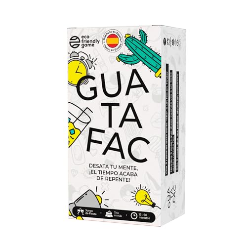 GUATAFAC Jogos de mesa para adultos, jogos de cartas, mais de 1 milhão de jogadores, presente de mulher ou presente para homem, prenda original para aniversário, espanhol