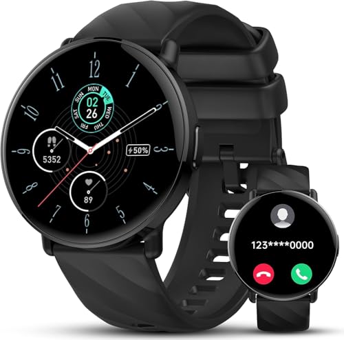 Relógio inteligente homem mulher, 1,39" HD Smartwatch com chamadas Bluetooth, 112 modos desportivos relógio desportivo com pulso oxímetro podómetro, IP68 impermeável pulseira atividade para Android