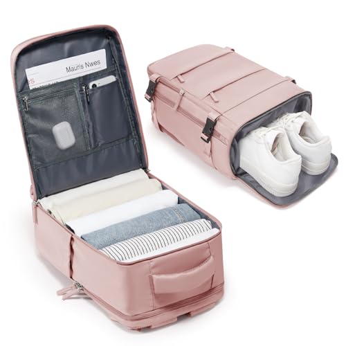 BJLFS Mochila viagem cabine avião 40 x 20 x 25 mulher Ryanair mala bagagem de mão 40 x 20 x 25 Ryanair mala de viagem homem malas de viagem cabine mochila portátil 14 polegadas para viagem