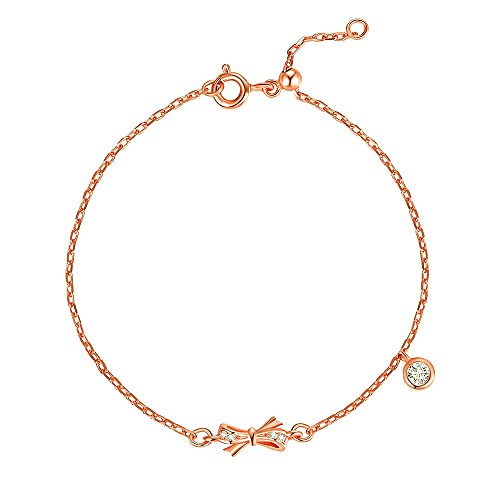 F.ZENI Pulseira infinita para mulher, prata de lei 925 com coração de amor para mulher, esposa, mãe, com presentes de joalharia