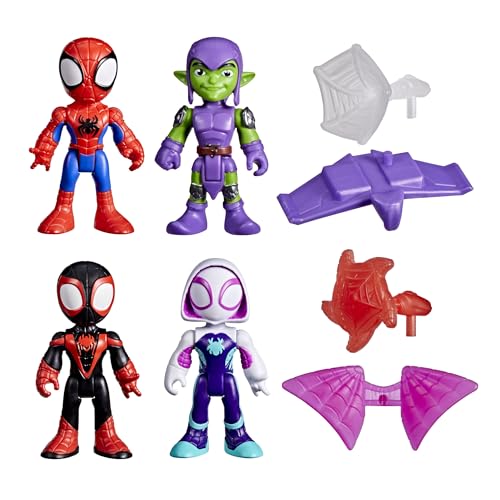 SPIDEY AND HIS AMAZING FRIENDS Marvel, Conjunto de aventuras aracnídeas, conjunto de figuras de ação do Homem-Aranha