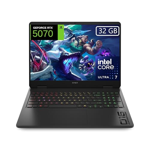 HP OMEN 16-am0033ns Computador portátil Gaming 16" 2,5 K WQXGA (Intel Ultra 7-255H, 32 GB RAM, 1TB SSD, NVIDIA RTX 5070 8 GB 115 TDP, FreeDos) - preto - teclado QWERTY Espanhol ol