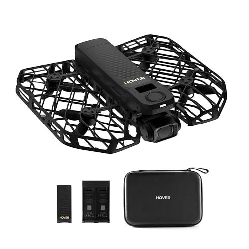 HOVERAir X1 PROMAX Câmara de ação 8K, drone dobrável automático com velocidade: 42 KM/H, 10 modos de voo automáticos, voe para qualquer com OmniTerrain, SmoothCapture 2.0 (combinação básica)