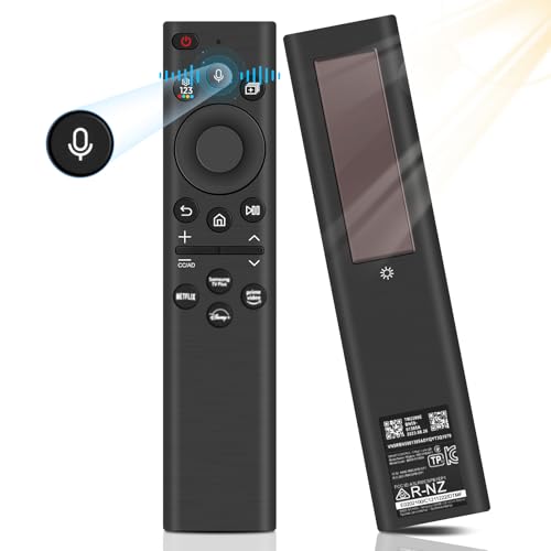 BN59-01385A - Controlo remoto de voz de energia solar para Samsung TV de substituição, controlo remoto universal, controlo remoto de voz de substituição com USB tipo C compatível com controlo remoto
