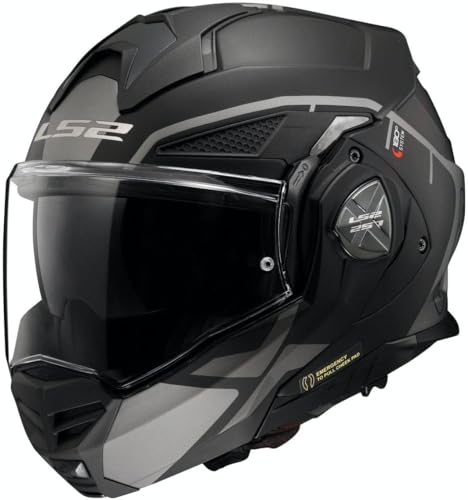 LS2, Capacete modular Moto ADVANT X Metryk Mat Titanium, M