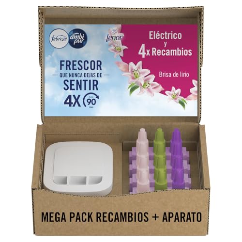 Ambi Pur 3VOLUTION - Aparelho 4 recargas aroma brisa de lírio 80 ml