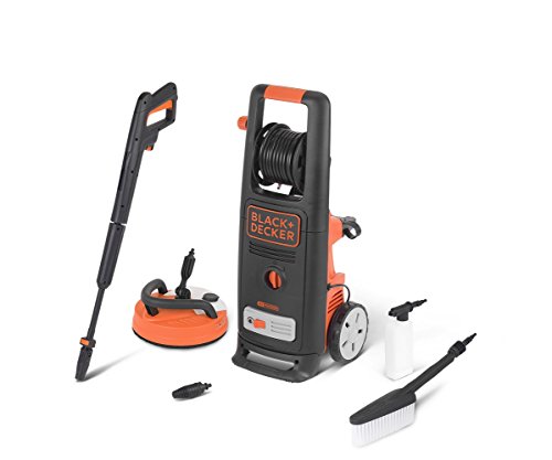 Black+Decker Hidro-limpeza de alta pressão BXPW2000PE com pátio Cleaner e escova fixa (2000 W, 140 bar, 440 l/h)