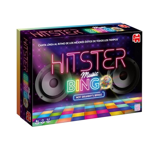 Hitster Bingo Music - Jogos de mesa para adultos, jogo de bingo musical, jogo de festa, de 2 a 10 jogadores, diversão com amigos e família, espanhol (ES)