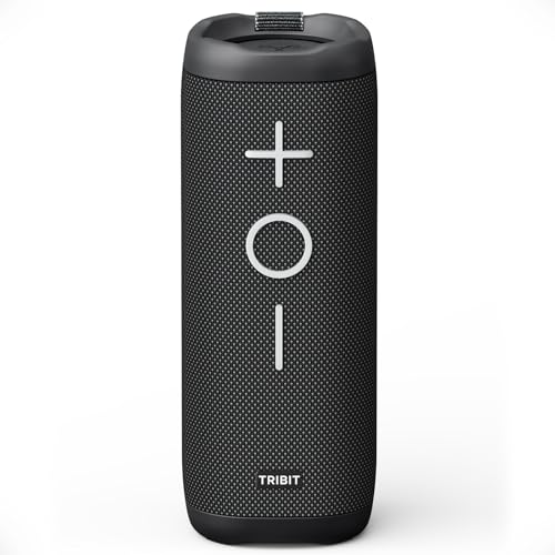 Tribit StormBox 2 Altifalante Bluetooth com som envolvente de 360°. Com 34 W, tecnologia XBass, resistente à água IPX7, Bluetooth 5.3 e emparelhamento TWS ideal para exteriores