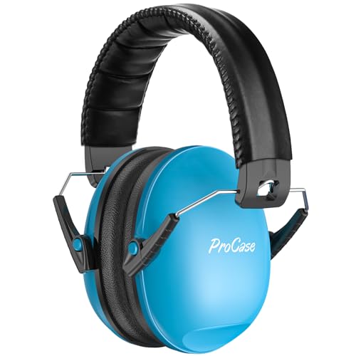 Procase Capacete anti-ruído para criança, proteção auditiva SNR 27dB com faixa ajustável, protetor de ouvido profissional cancelamento de ruído insonorização para estudar para bebé