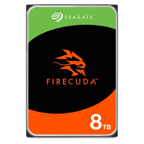 Seagate FireCuda HDD 8TB, disco rígido interno, 3,5 polegadas, CRM, SATA a 6 GB/s, 7200 rpm, 256 MB de cache, Rescue Services (ST8000DXZ01)