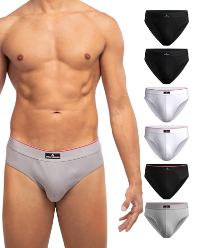 DANISH ENDURANCE Cuecas homem Slip de algodão, Slips homem respiráveis, 3 Pack - cuecas para homem, Slips homem algodão, Slip homem