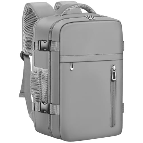 OTAHGK Mochila de viagem cabine avião 40 x 20 x 25 para Ryanair bagagem de mão malas de cabine mala de viagem homem mulher mochila casual para computador portátil, cinzento, 40 x 20 x 25, Casual