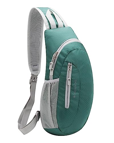 Gisdanchz Unissexo Jacquard de ninho de abelha bolsa peito mochila tiracolo cruzada para caminhadas viajar