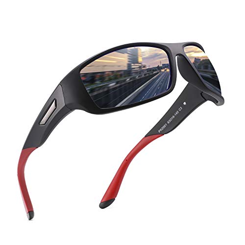 PUKCLAR Óculos de sol masculinos polarizados desportivos para ciclismo para mulher proteção UV400