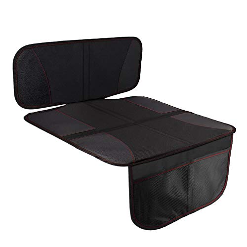 HONZUEN Protetores de assento de carro para assentos infantis, cobertura de assento de carro universal compatível com ISOFIX, almofada de assento infantil antiderrapante de fácil limpeza