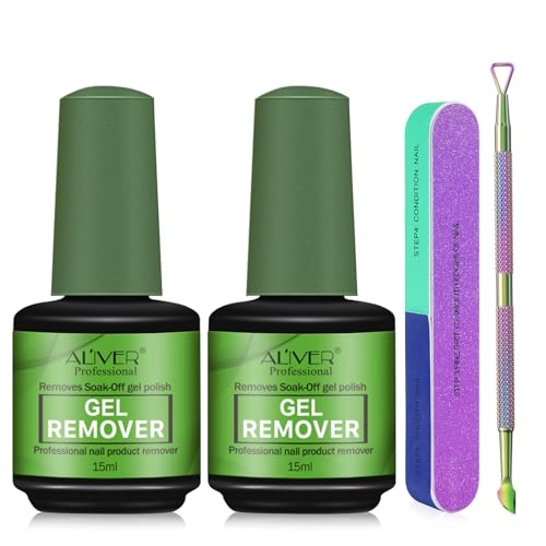 Removedor de esmalte semipermanentes, 2 peças removedor de esmalte semipermanente ter Polish Scraper and Pusher, seguro e rápido