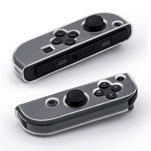 Mcbazel Capa protetora transparente resistente de TPU para comandos NS Switch/Switch OLED Joy-con - 1 par