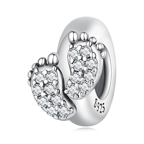 NINGAN Borboleta amarela contas encantos pendentes de charme família eterna contas prata de lei 925 com compatível com pulseira europeia, encantos para mulher menina