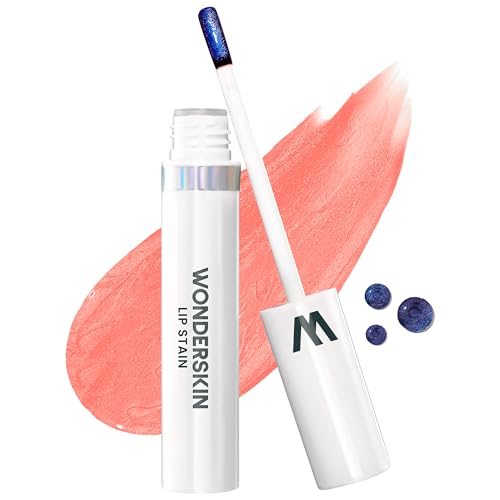 Wonderskin Wonder Blading Lip Stain Peel Off máscara - tinta de lábios rosa de longa duração, resistente à água e à prova de transferência, acabamento mate, maquilhagem dobrável (rush máscara)
