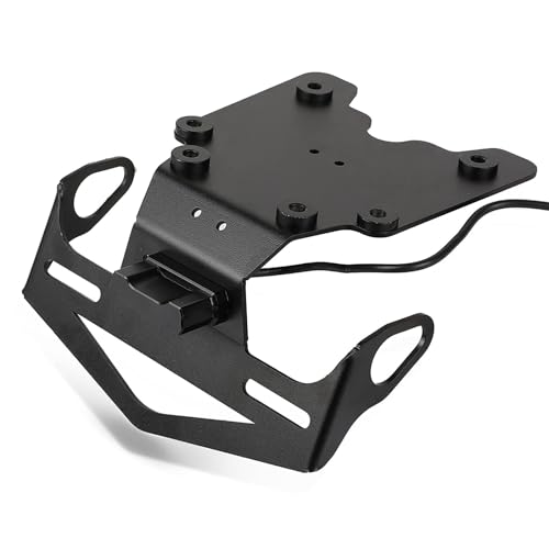 YIEBA Tenere 700 Suporte para placa de matrícula de motocicleta em aço inoxidável XTZ700 XT690Z para Yamaha T7 Tenere 700 Rally XTZ690 Tenere XT700Z Tenere 2019 2020 2021