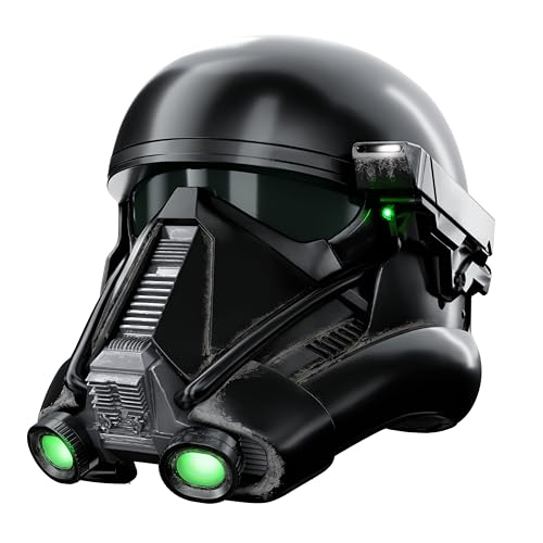 Star Wars The Black Series, capacete eletrónico premium da Imperial Death Trooper, artigo para dramatização de adultos