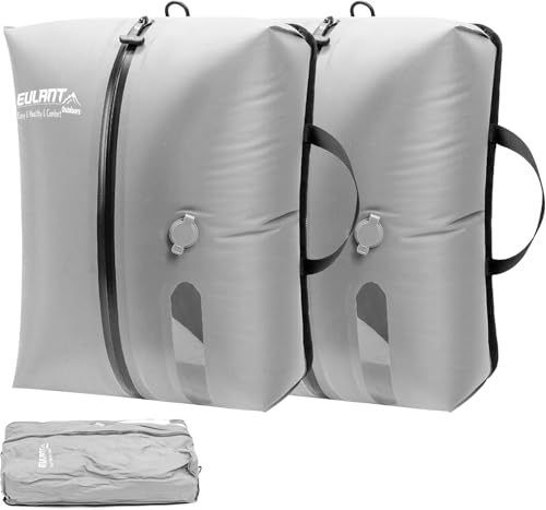 EULANT Sacos de vácuo de TPU para viagens, cubos de embalagem de compressão reutilizável para malas / bagagem/mochila, sacos selados a vácuo com fecho de correr termoplástico IP67, impermeáveis e