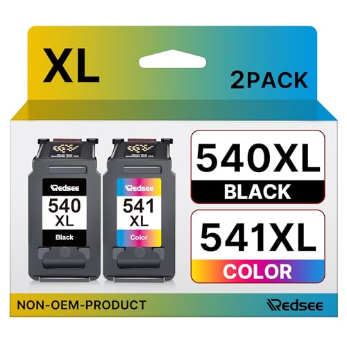 Redsee 540 XL 541 XL cartuchos de tinta para tinta Canon 540 541 XL PG-545XL CL-546XL para Canon Pixma TS5150 MG3600 MG3650S MG3650 TS5151 MG31551 MG315151 51 51 0-3 Meses 250 MX475 MX525 MG4250