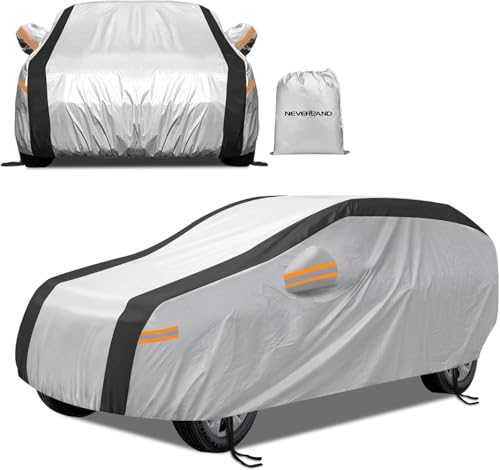 NEVERLAND Capa de carro exterior SUV - capa de carro exterior impermeável resistente ao sol à prova de chuva com design refletor XL 510 x 200 x 180 cm para Audi 2009-25 A5 para Porsche Cayenne 2010-25
