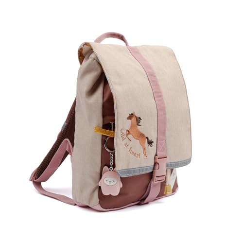 Fabelab Mochila infantil | mochila de jardim de infância | mochila para crianças a partir dos 6 anos em 100% poliéster reciclado | mochila escolar | mochilas infantis com capacidade de 7 l